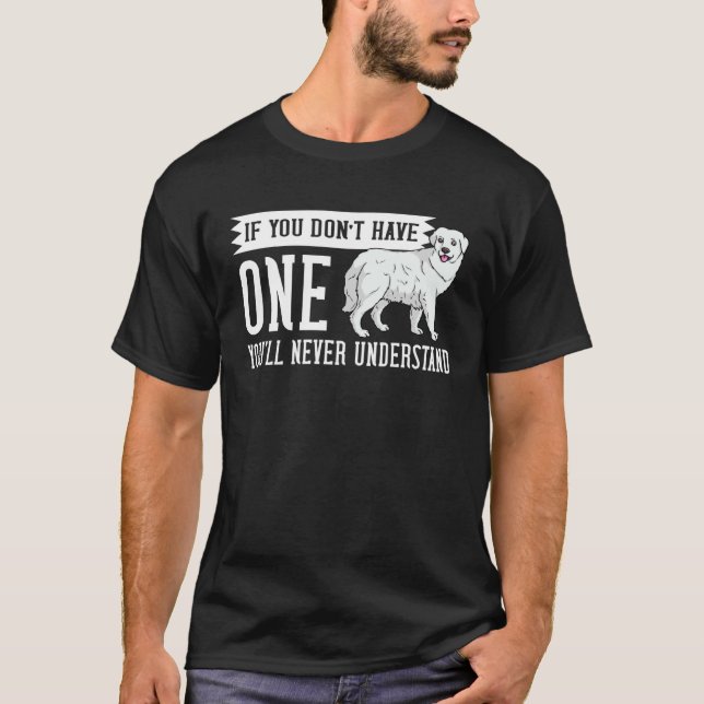Great Pyrenees Dog Puppies Owner T Shirt (Framsida)
