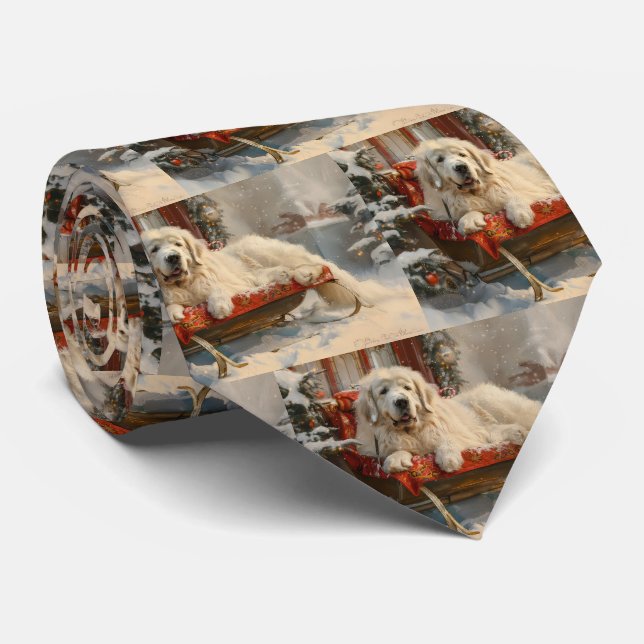 Great Pyrenees Hund Jul Festiv Slips (Rullad)
