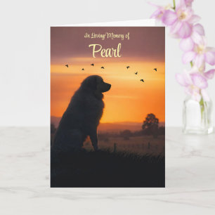 Great Pyrenees Hund Sympati Silhuett Anpassat Namn Kort