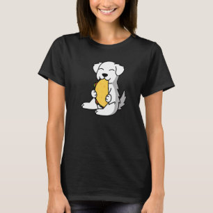Great Pyrenees som äter en Taco Dog T Shirt