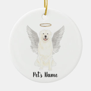Great Pyrenees Sympati Minnesmärke  Julgransprydnad Keramik