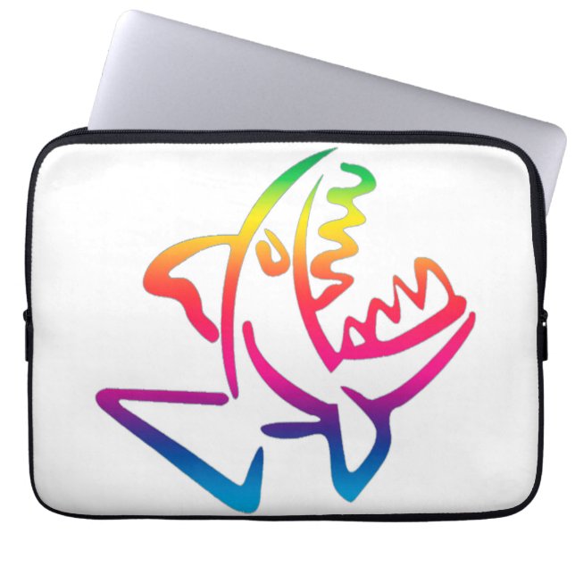 great rainbow shark laptop fodral (Framsidan)