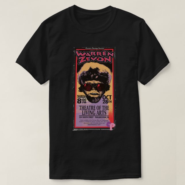 Great Rewards Warren Art Zevon Gift For Movie Fans T Shirt (Design framsida)