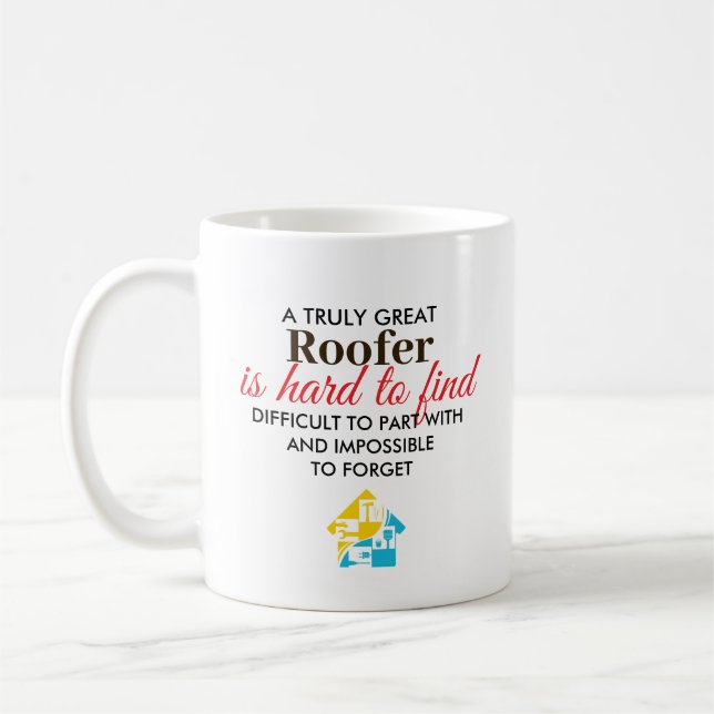 Great Roofer Personalized Name Gift Kaffemugg (Vänster)
