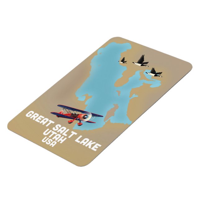 Great Salt Lake, Utah Resemal Magnet (Vänstra Sidan)