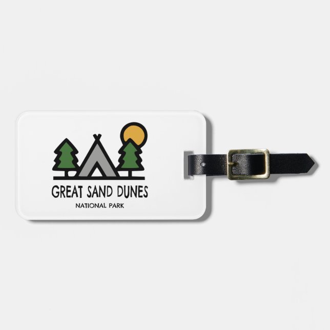 Great Sand Dunes nationalpark Bagagebricka (Horisontell Framsida)
