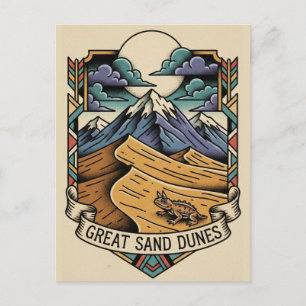 Great Sand Dunes nationalpark Colorado Vykort