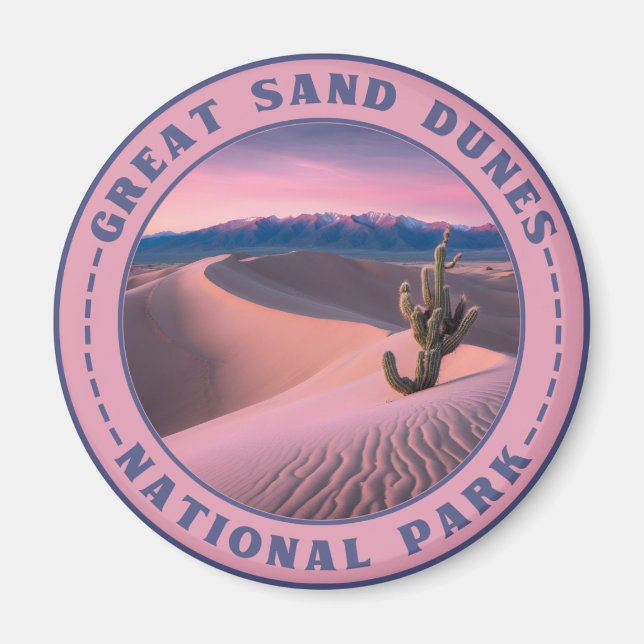 Great Sand Dunes nationalpark Magnet (Framsidan)