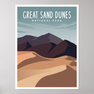 Great Sands Dune National Park Colorado Resa Poster