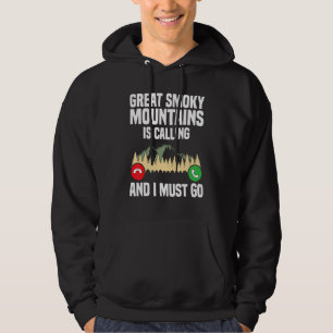 Great Smokey Kallar Jag Måste Åka Semester Nationa Hoodie