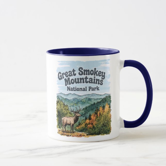 Great Smokey Mountains Nationalpark söta  Mugg (Höger)