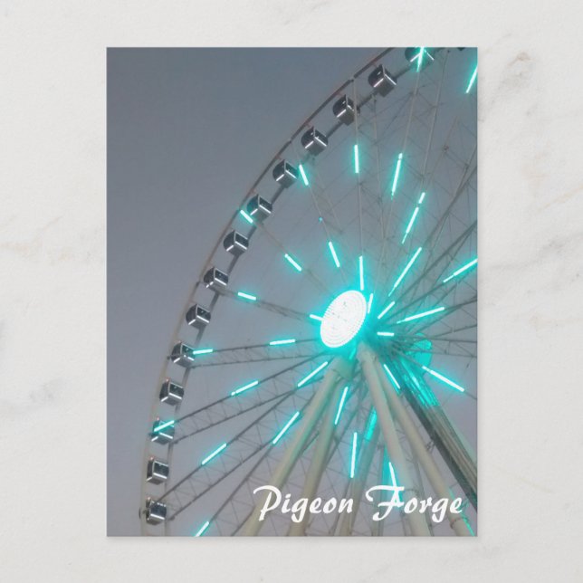 Great Smoky Mountain Ferris Wheel Pigeon Forge TN Vykort (Framsida)