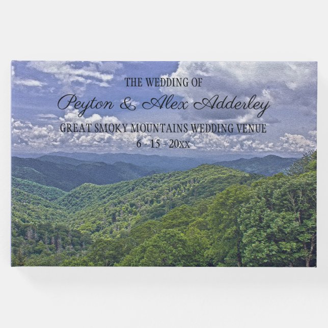 Great Smoky Mountains Bröllop Gästböcker (Framsida)