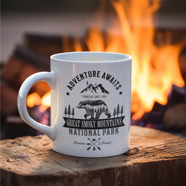 Great Smoky Mountains Forest Landscape Kaffemugg (Skapare uppladdad)