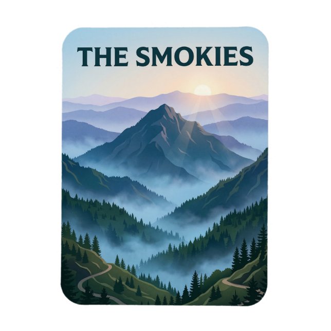 Great Smoky Mountains Magnet (Vertikal)