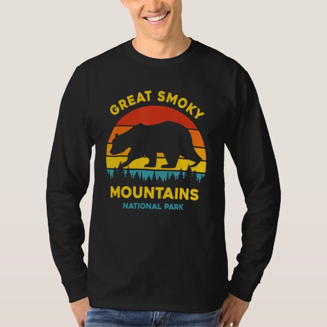 Great Smoky Mountains National Park Bear T Shirt (Framsida)