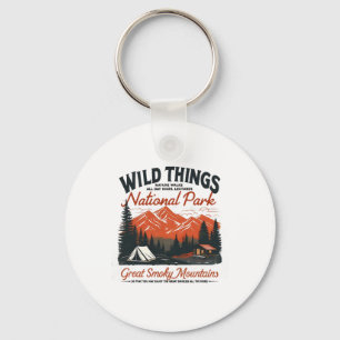 Great Smoky Mountains National Park Familjeutflykt Nyckelring