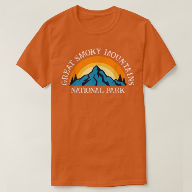 Great Smoky Mountains National Park North Carolina T Shirt (Design framsida)