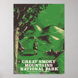 Great Smoky Mountains National Park reseaffisch Poster