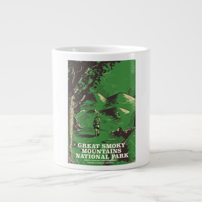 Great Smoky Mountains National Park-resor, USA, re Jumbo Mugg (Framsidan)