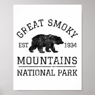 Great Smoky Mountains National Park Tennessee Björ Poster