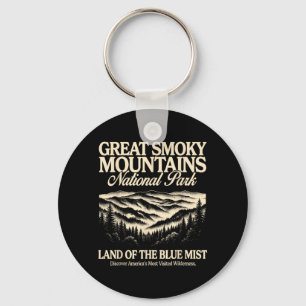 Great Smoky Mountains National Park Vintage Vandri Nyckelring
