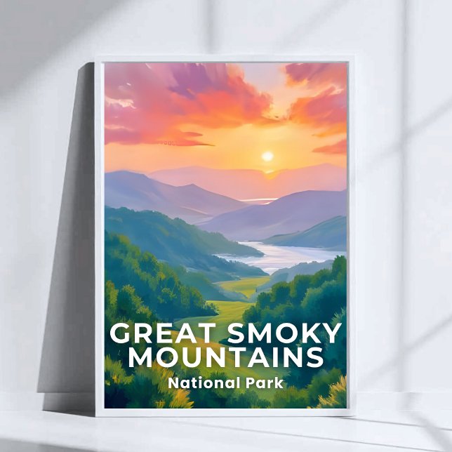 Great Smoky Mountains National Park Watercolor Poster (Skapare uppladdad)