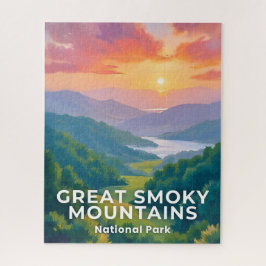 Great Smoky Mountains National Park Watercolor Pussel