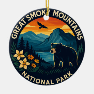 Great Smoky Mountains nationalpark Julgransprydnad Keramik
