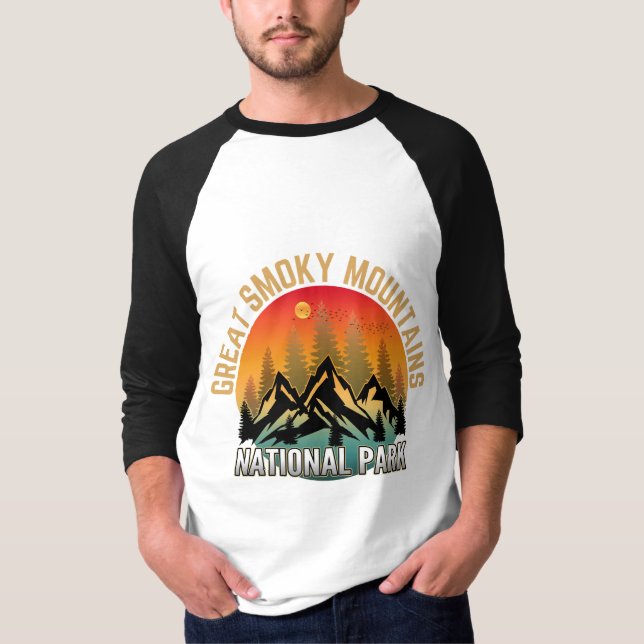 Great Smoky Mountains nationalpark T Shirt (Framsida)