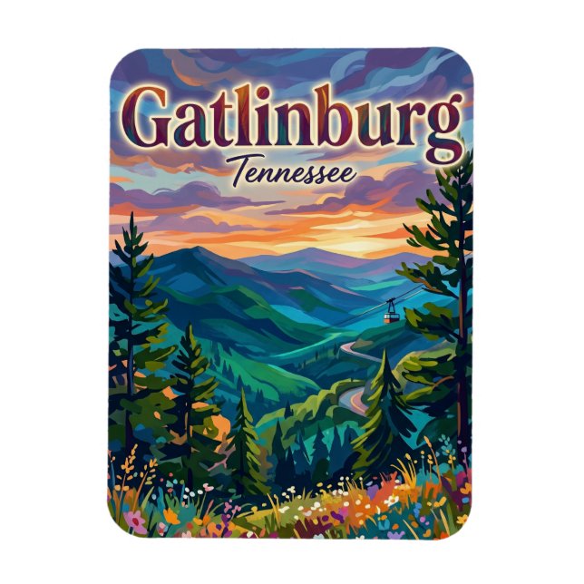 Great Smoky Mountains nationalpark USA Magnet (Vertikal)