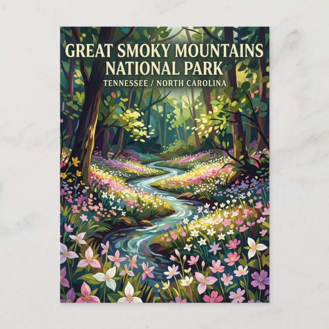 Great Smoky Mountains nationalpark Vykort (Framsida)