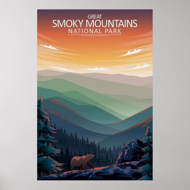 Great Smoky Mountains Poster (Framsidan)