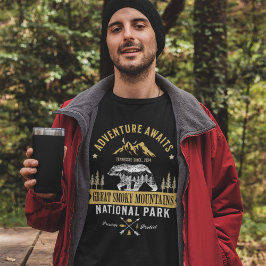 Great Smoky Mountains Vintage Forest Landscape T Shirt