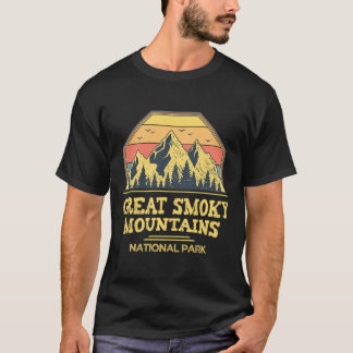 Great Smoky Mountains Vintage present från nationa T Shirt