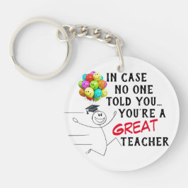 “Great Teacher” Dubbelsidig akrylnyckelring