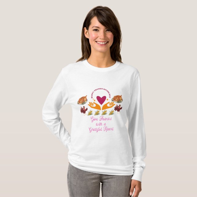 Great thanks giving day t shirt (Hel framsida)