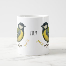 Great Tit Personalized Bird Mug Jumbo Mugg