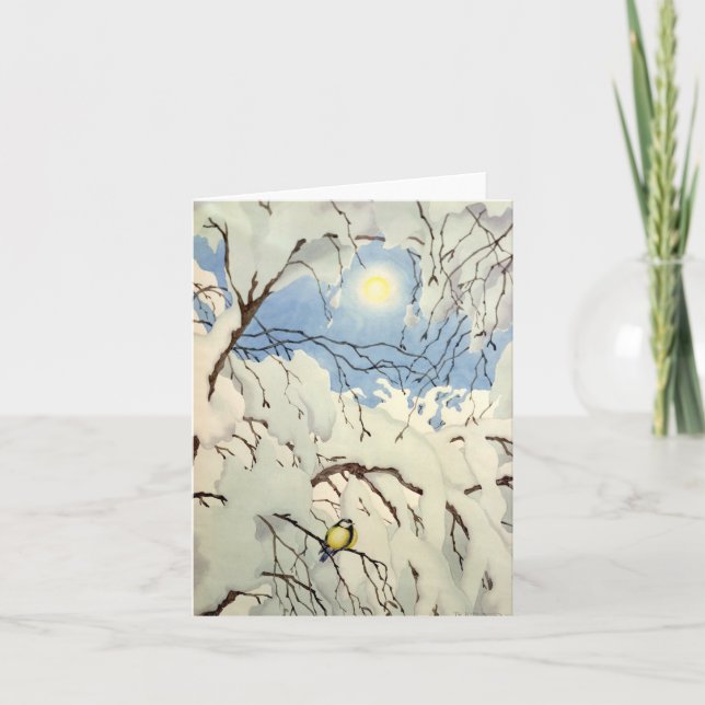 Great Tit - Theodor Severin Kittelsen Kort (Framsida)