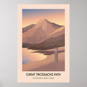 Great Trossachs Path Scotlands Great Trails Affisc Poster