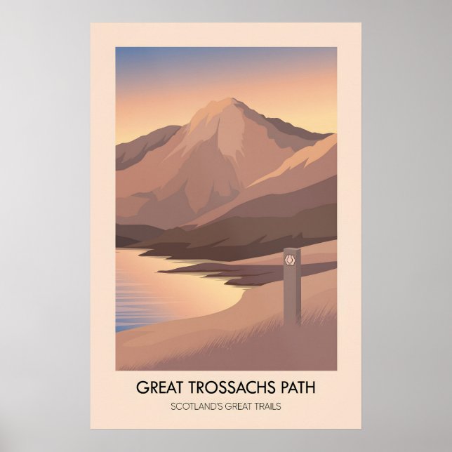 Great Trossachs Path Scotlands Great Trails Poster (Framsidan)