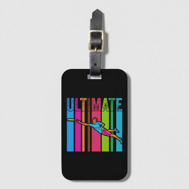 Great Ultimate Frisbee Motif Gift Bagagebricka (Framsida vertikal)