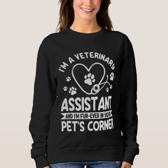 Great Veterinary Assistant Saying Animal Caretaker T Shirt (Framsida)