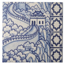 Great Wall Azulejo Mural Kakel 4 av 6 Mitten Höger
