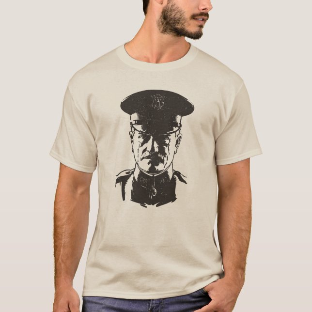 Great War US General Vintage T Shirt (Framsida)