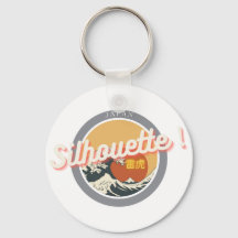 Great Wave & Neon Kanji – Retro Japanese Fuji Des