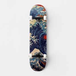 Great Wave Off Santa Cruz Mini Skateboard Bräda 18,5 Cm