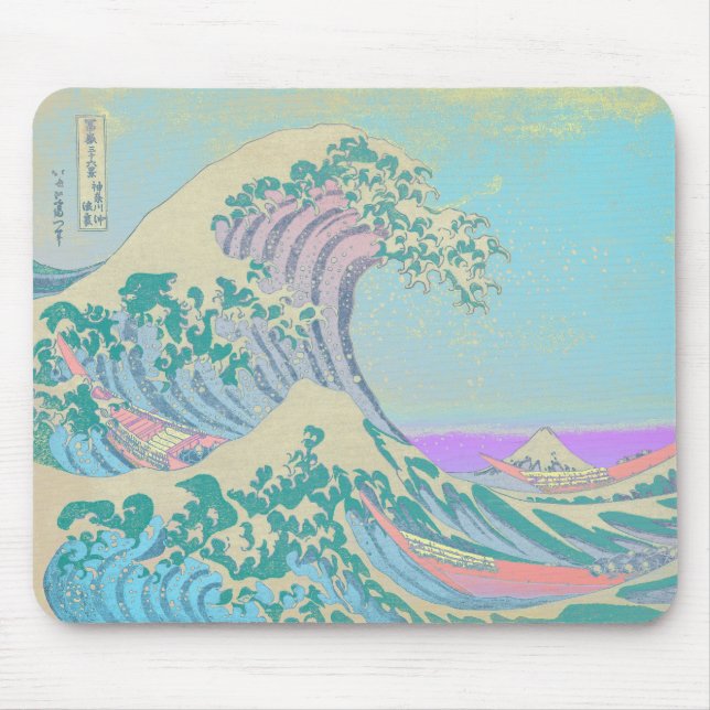 Great Wave Pastell Musmatta (Framsidan)