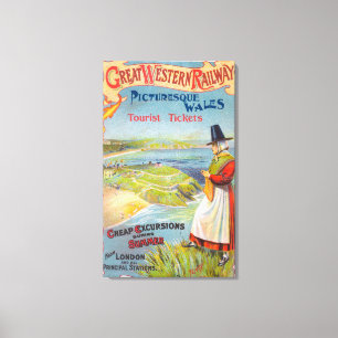 Great Western Railray Promo Tours till Wales Canvastryck