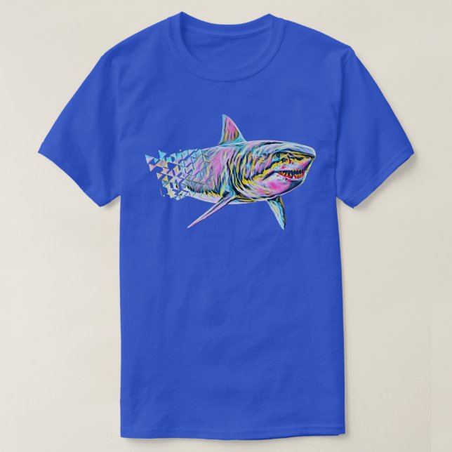 Great White Shark Motif Sharks 312  T Shirt (Design framsida)